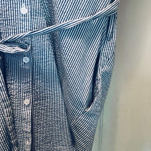 Pinstripe Boat Dress w/ Pockets! - Picture 5 of 6